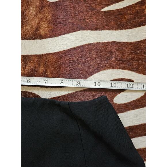 Vintage Bebe Silky Mini Skirt Slit Open Made In USA Womens Size 2 - Picture 4 of 5